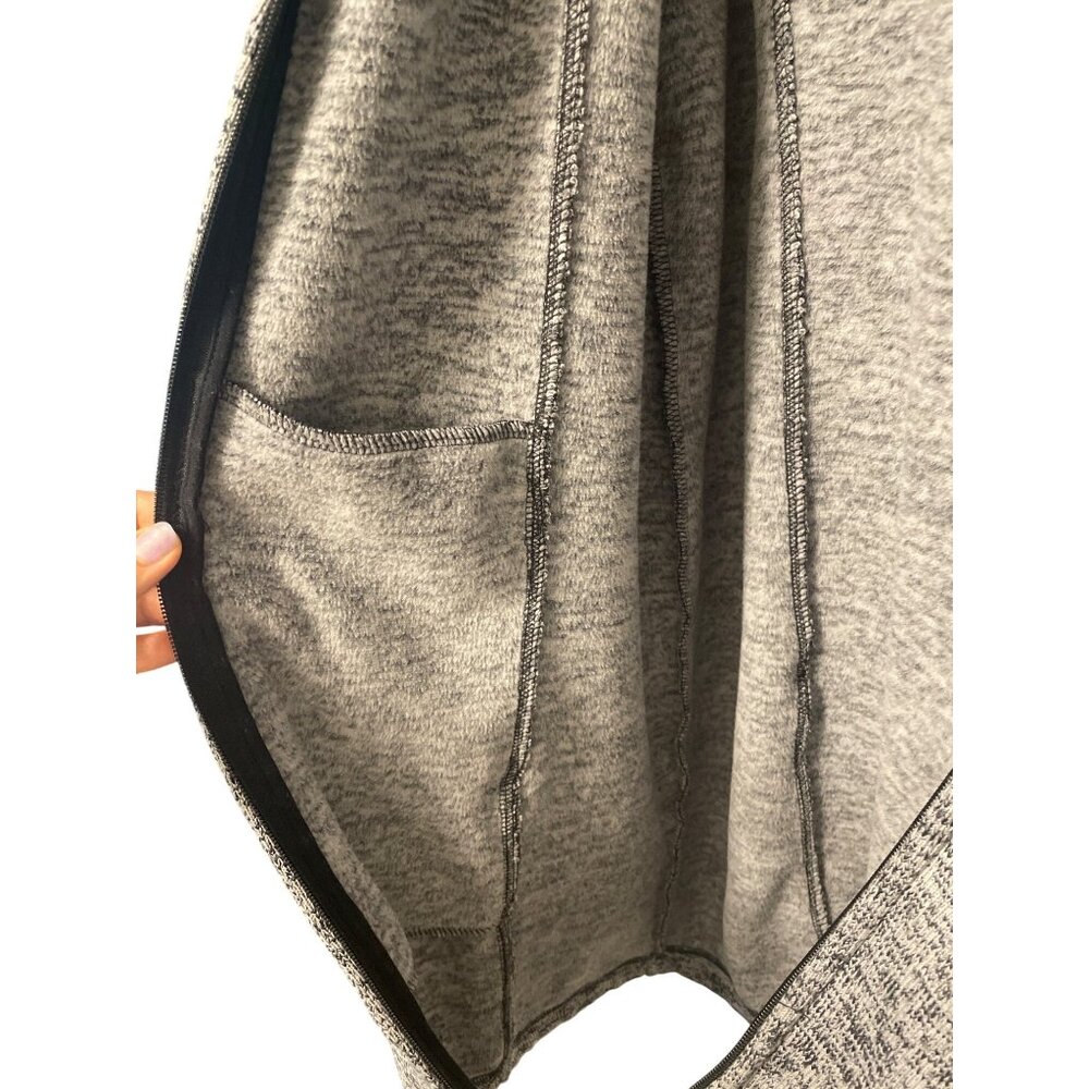 Womens Kenneth Cole Reaction Marled Gray Longl Zip-Up Hoodie XL Comfort Warm Uti - Picture 7 of 7